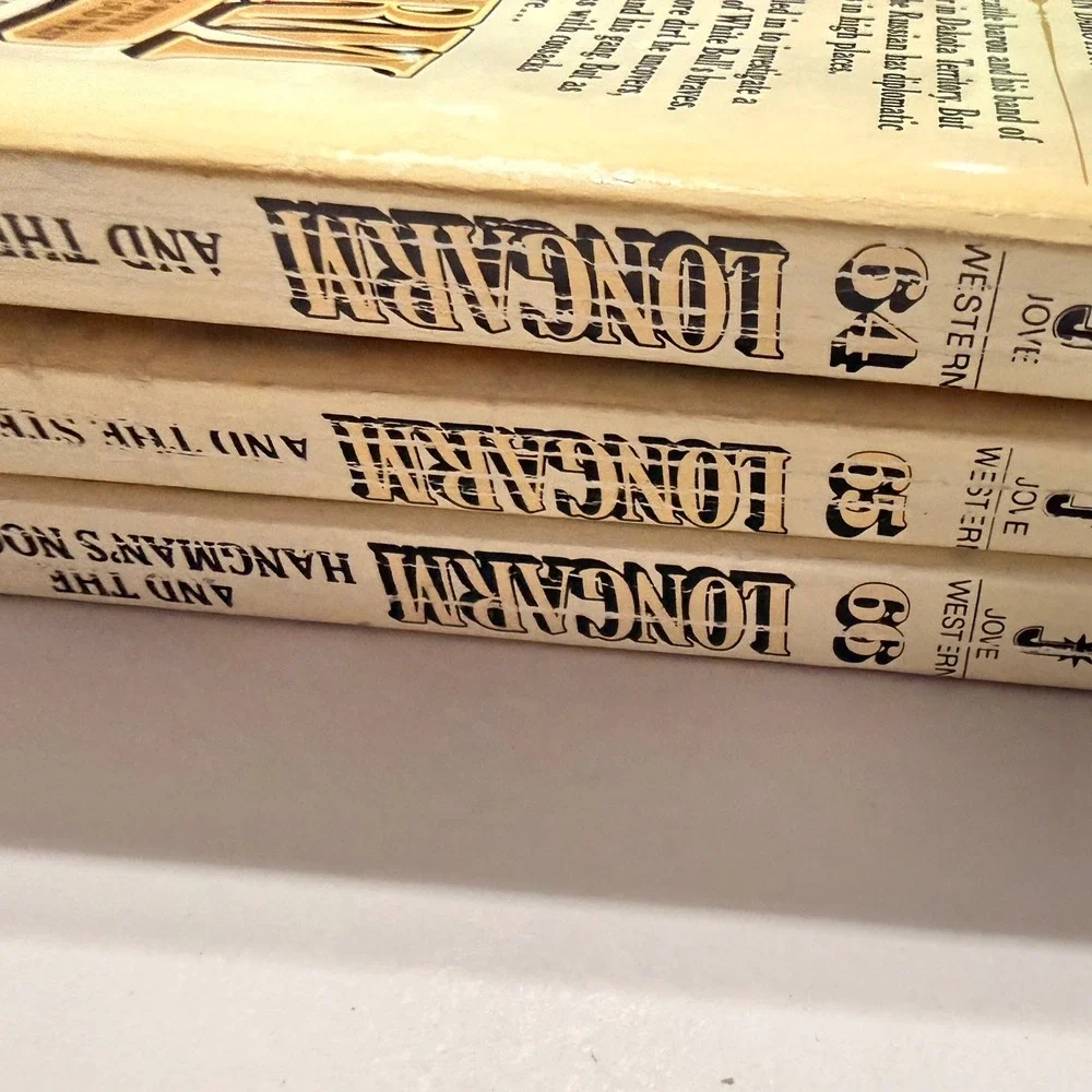 3 Longarm Western Books Tabor Evans 64 65 66 Cattle Baron Steer Swindlers 1984